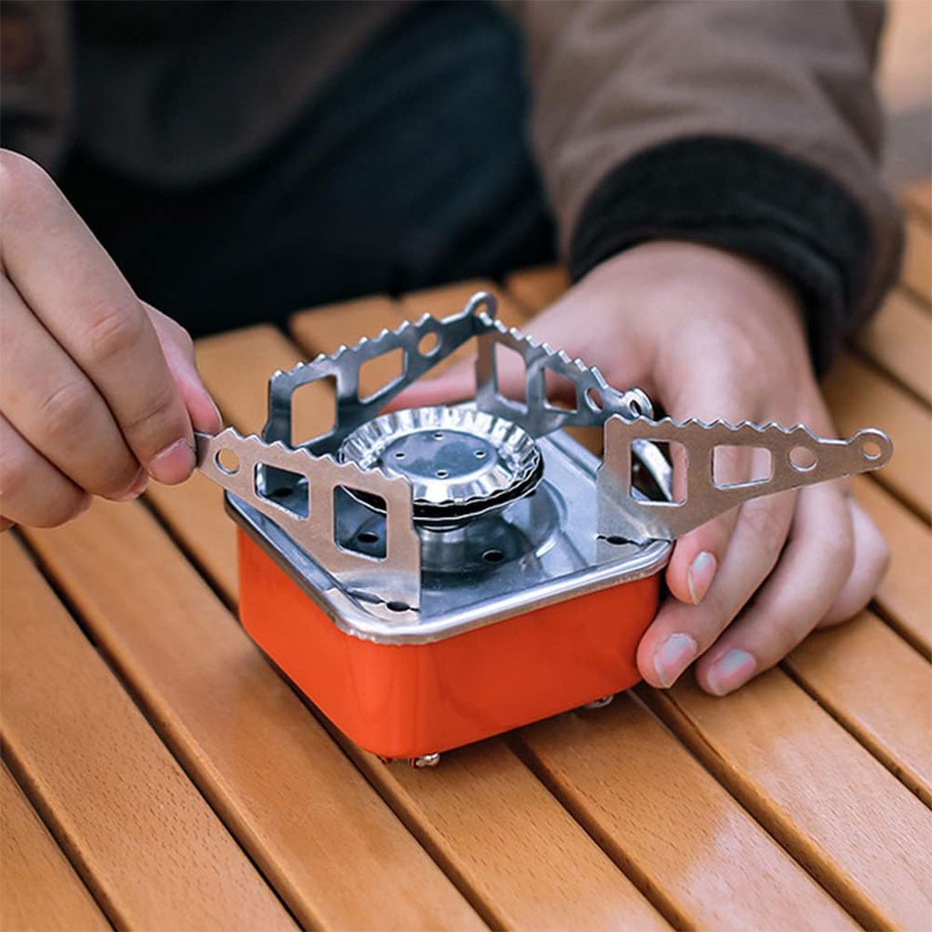 Mini réchaud à gaz pliable en métal pour camping - موقد غاز محمول 3