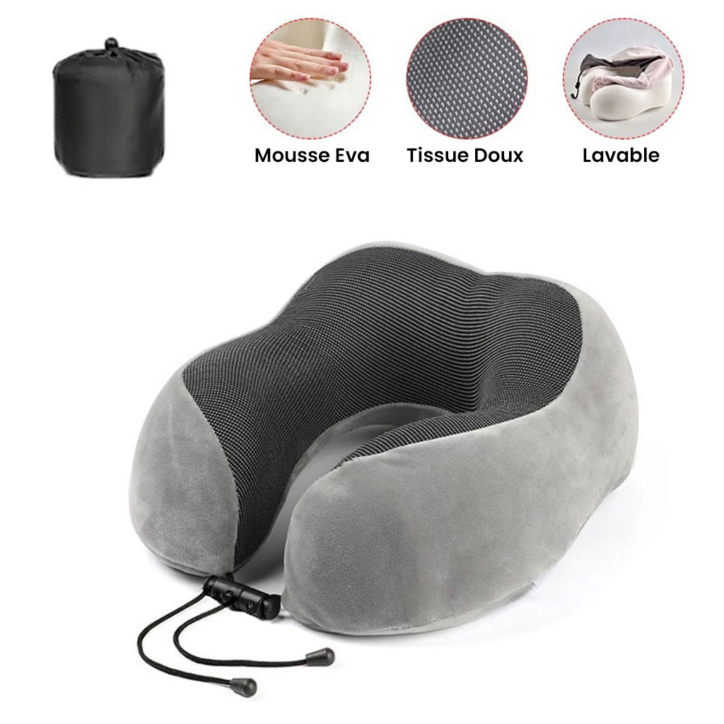 Oreiller de Cou Bluetooth en mousse à mémoire de forme avec haut-parleurs intégrés - وسادة مريحة بخاصية البلوتوث 4