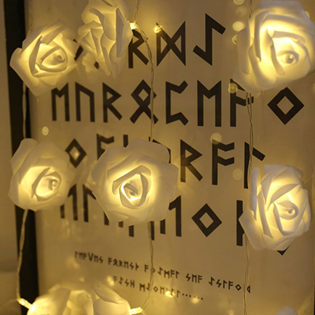 Guirlande Fleurs à 10 Pcs - 2m - Branchement direct avec secteur décoration idéale pour chambre 2