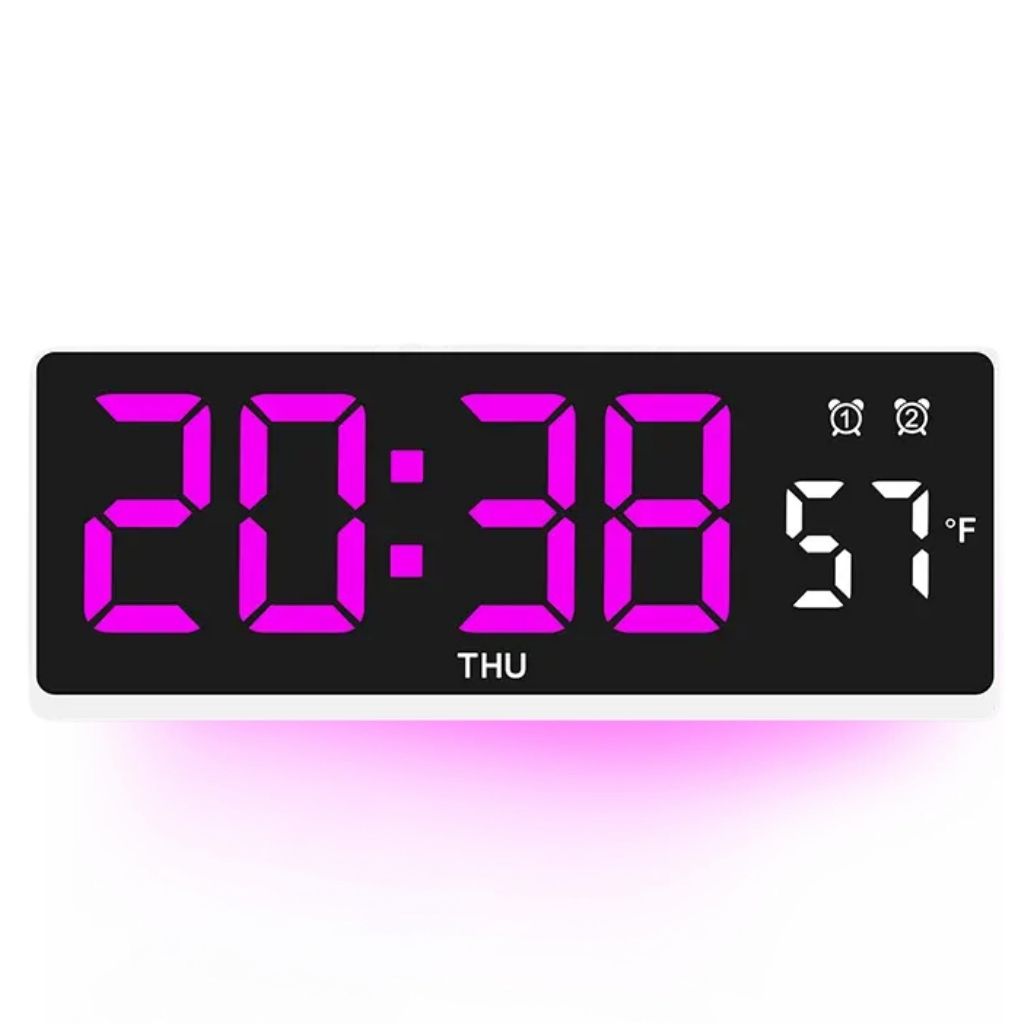 Horloge Électronique Multifonctionnelle avec Affichage de la Température – ساعة إلكترونية متعددة الوظائف مع عرض درجة الحرارة 2