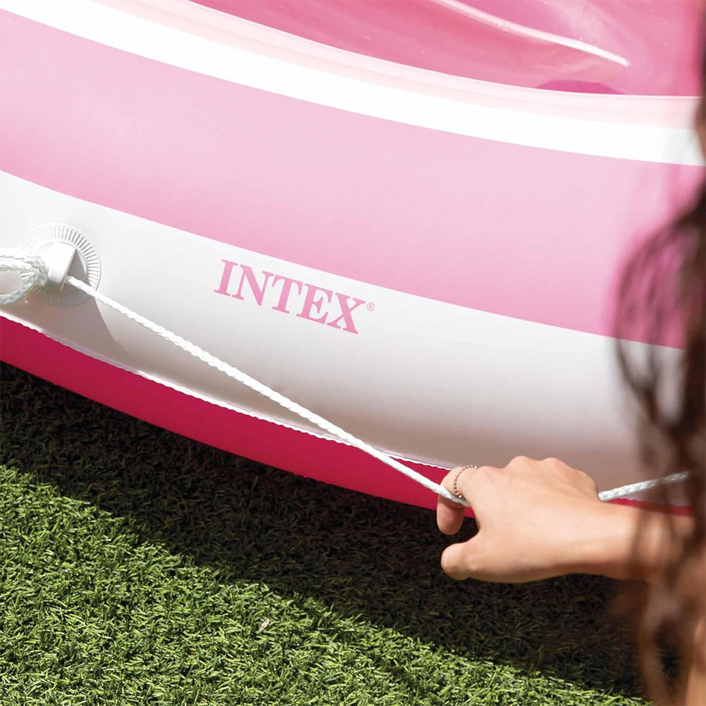 Matelas Gonflable Pink Paradise avec Toit et Porte-Gobelet Intex 57804EU - فرشة هوائية حجم كبير 5