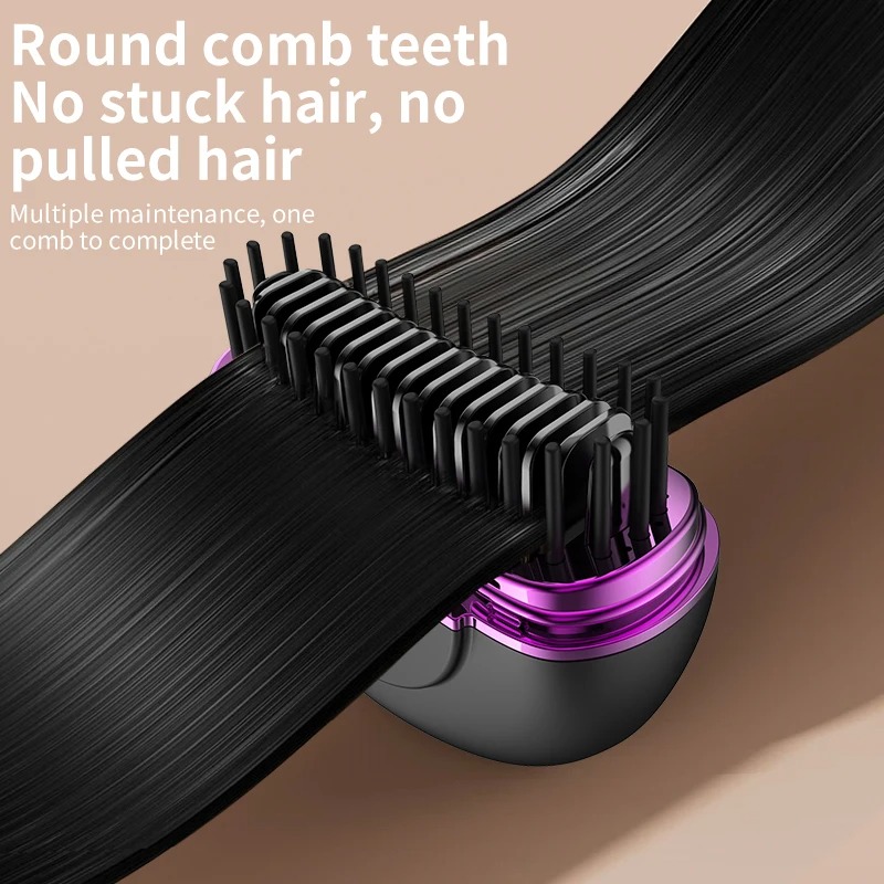 Mini Brosse à lisser électrique sans fil avec 3 réglages de chaleur - مشط حراري حجم صغير ومحمول 5