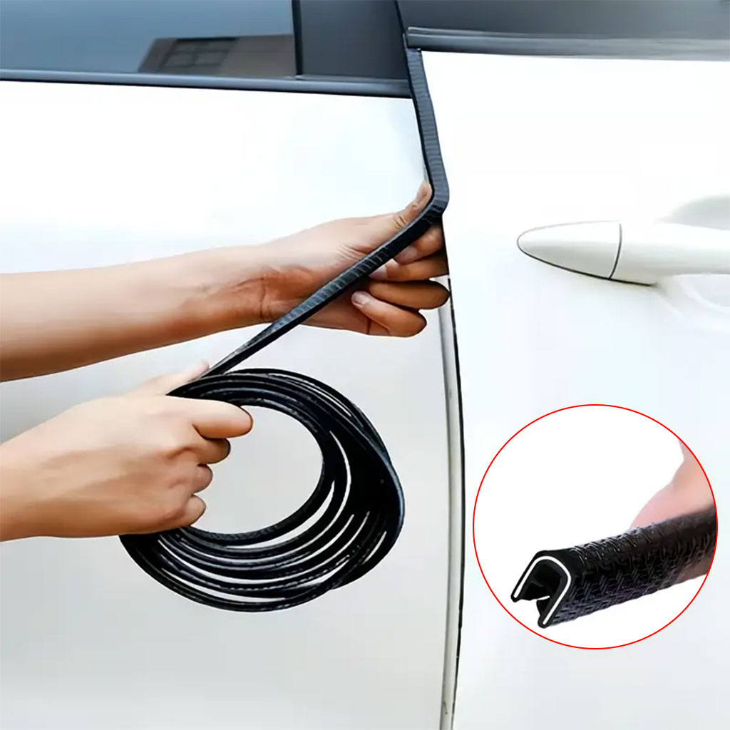 Bande Protection pour Bord Portière de Voiture en Caoutchouc 5m - شريط حماية أبواب السيارة 7