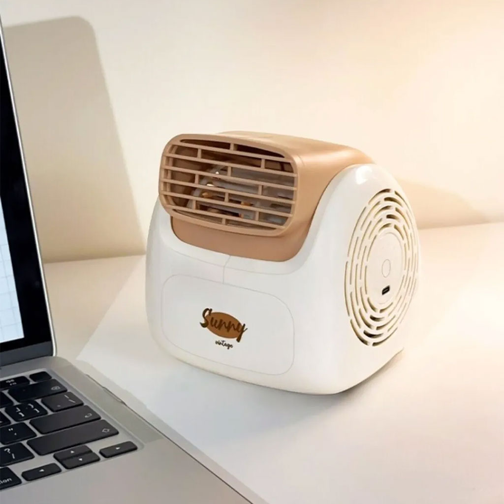 Sunny Climatiseur Portable Rechargeable Design Vintage – مبرد مكتب محمول 4
