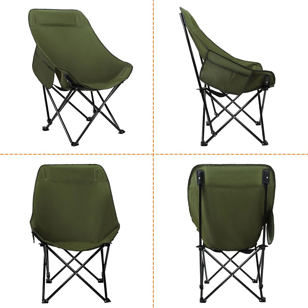 Chaise de Camping Pliante Portable à Haut Dossier - كرسي إسترخاء قابل للطي 6