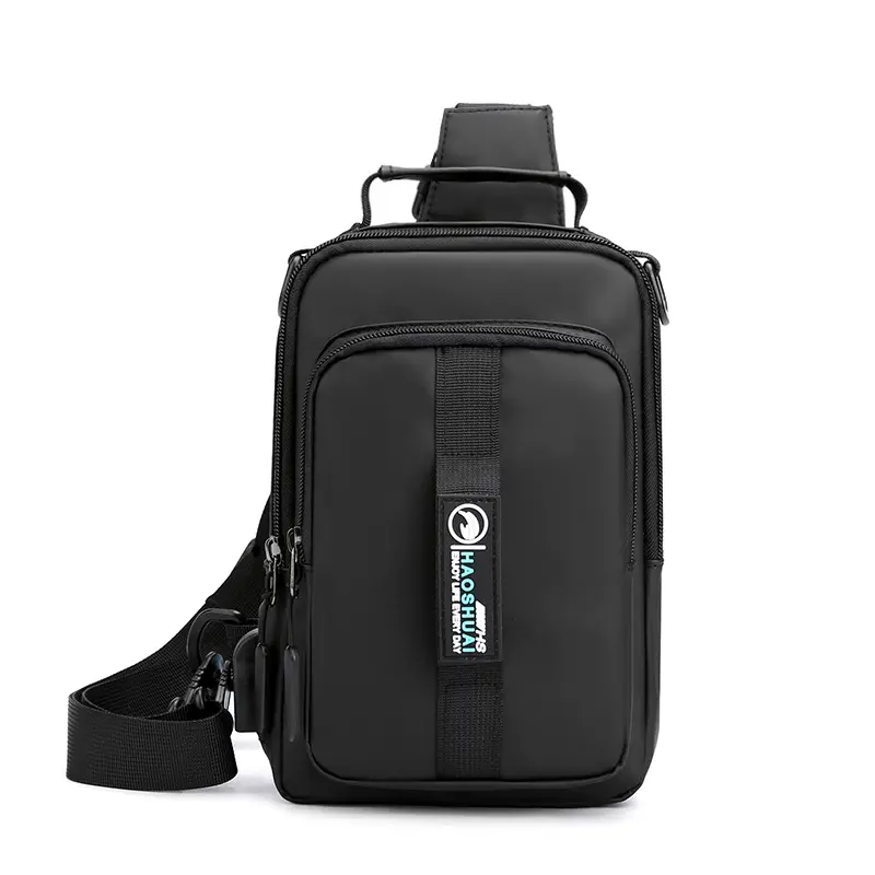 Sacoche Oxford imperméable multifonctionnel avec Sortie De charge usb pour hommes V3