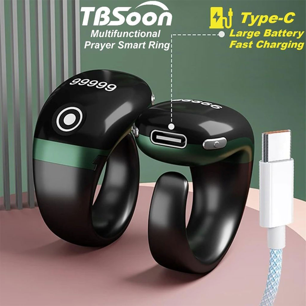 Bague Compteur Digital de Tasbih avec Affichage OLED Étanche - خاتم تسبيح إلكتروني 3
