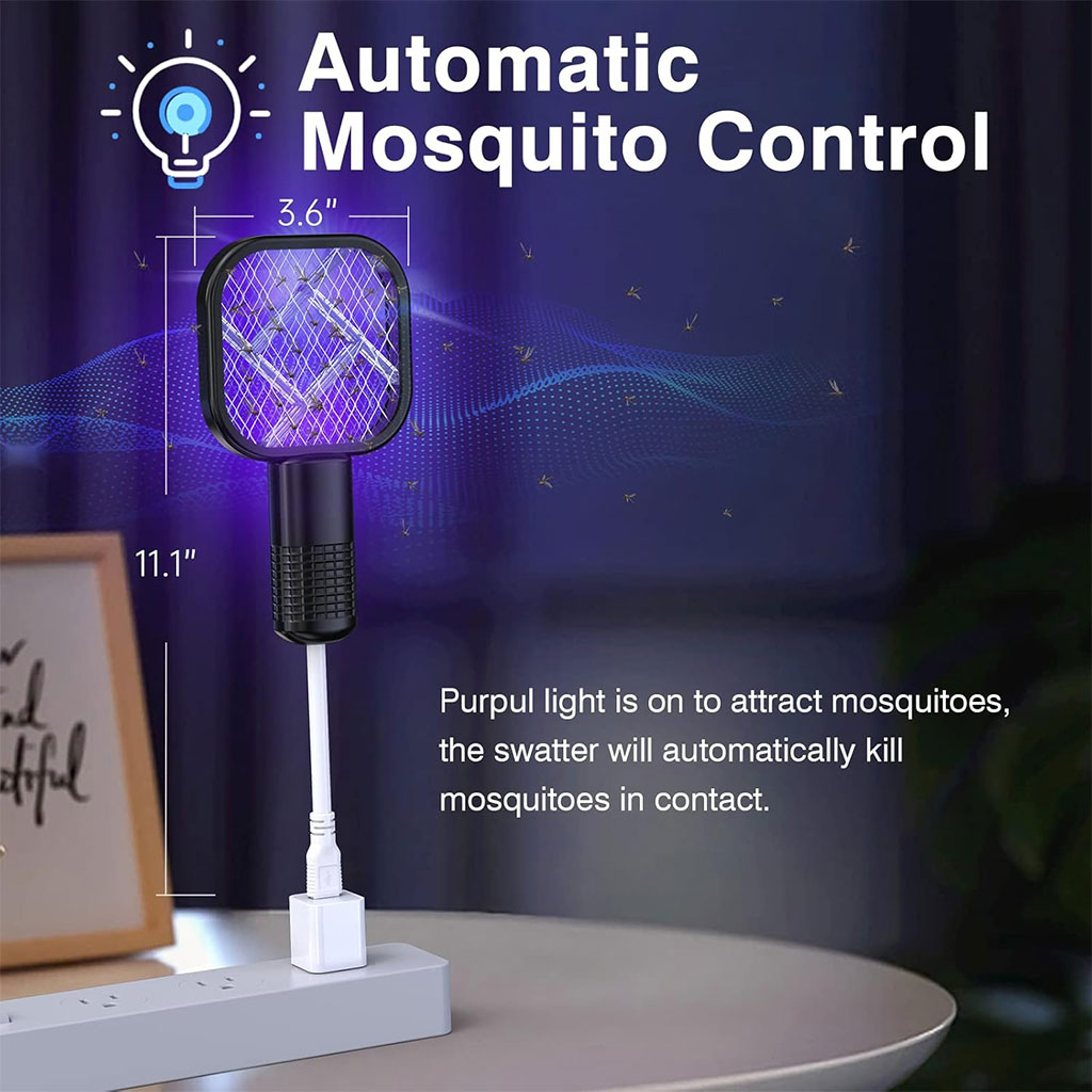 Mini Tapette à mouches USB avec Lumière LED Violette - مصيدة الناموس 4
