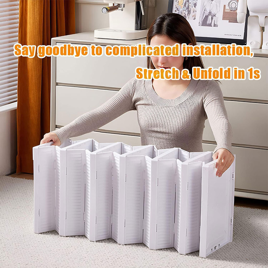 Étagère à chaussures pliable transparente à 6 niveaux facile à ranger - منظم أحذية قابل للطي وسهل التركيب 3