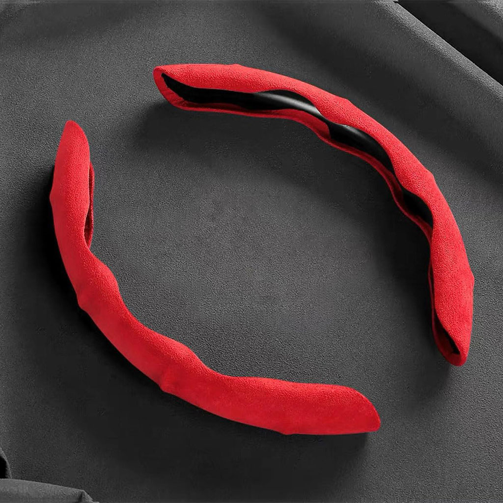 Housse de volant séparée tissue alcantara antidérapant - غطاء عجلة القيادة 6