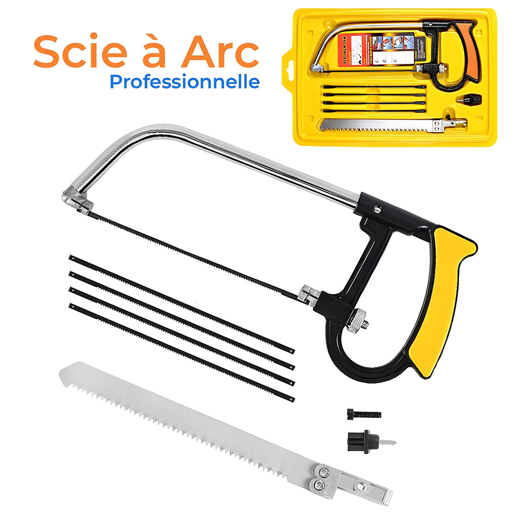 Scie à Arc Scie Manuelle Réglable Professionnelle Pvc Bois Fer 3 Fonctions De Réglage 1