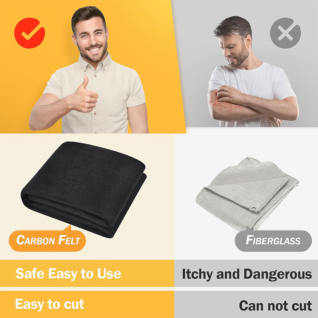 Couverture de soudage 5Pcs tapis de protection ignifuges résistants à la chaleur 6