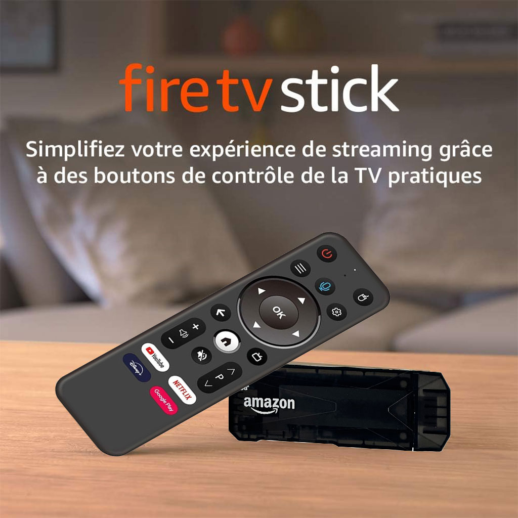 Fire TV Stick Avec télécommande vocale Alexa - مشغل تلفاز أندرويد 4