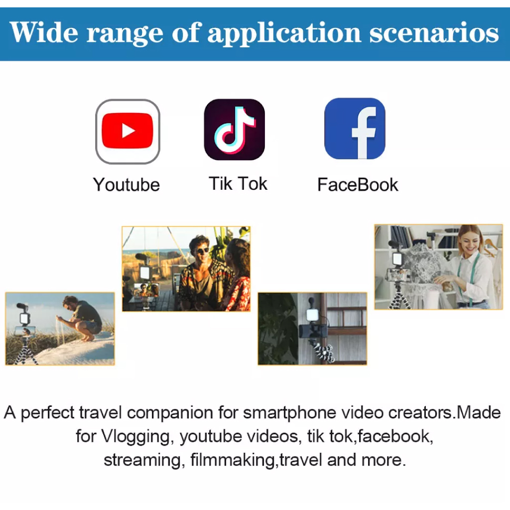 Vlogging Kit professionnelle D'enregistrement Vidéo KIT-03LM 8