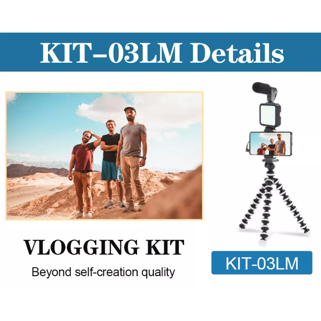 Vlogging Kit professionnelle D'enregistrement Vidéo KIT-03LM 7