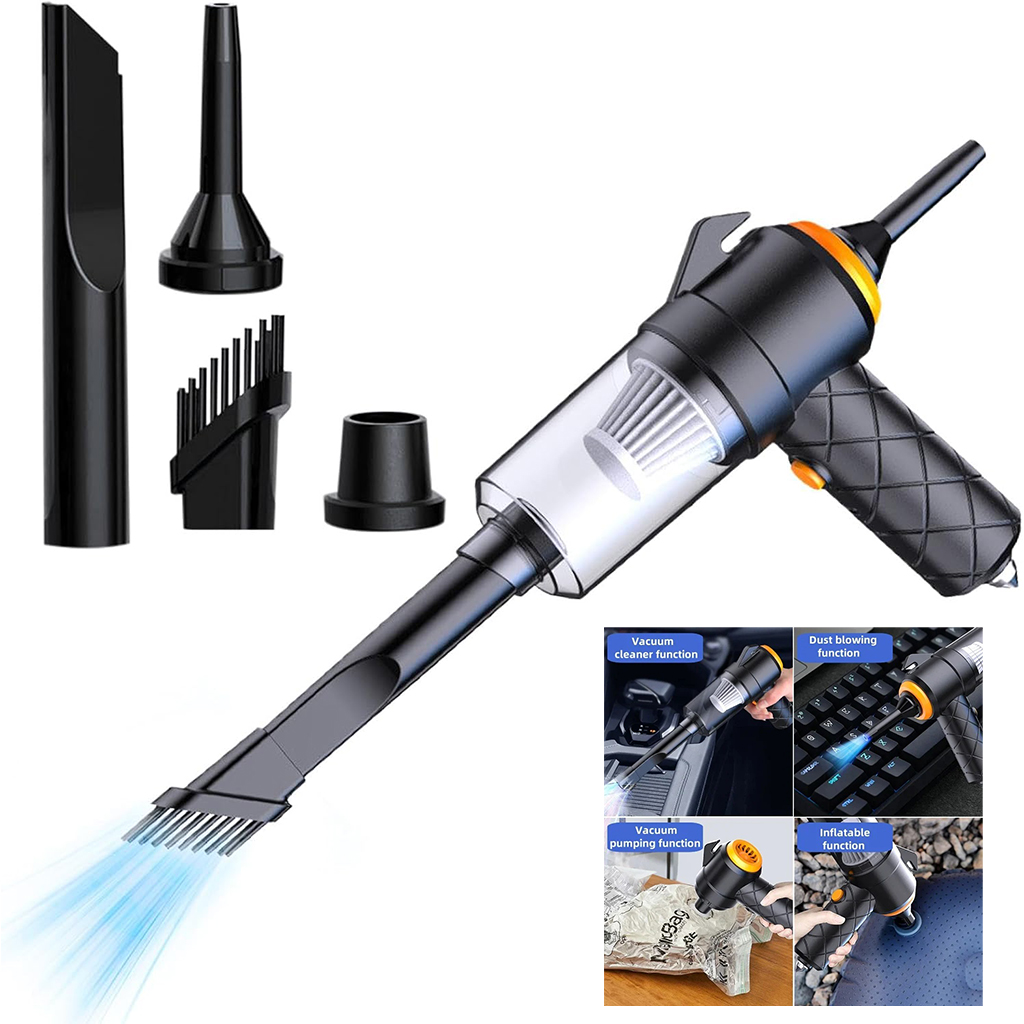 Aspirateur et souffleur 2en1 rechargeable par USB Compact et puissant - مكنسة كهربائية يدوية 1