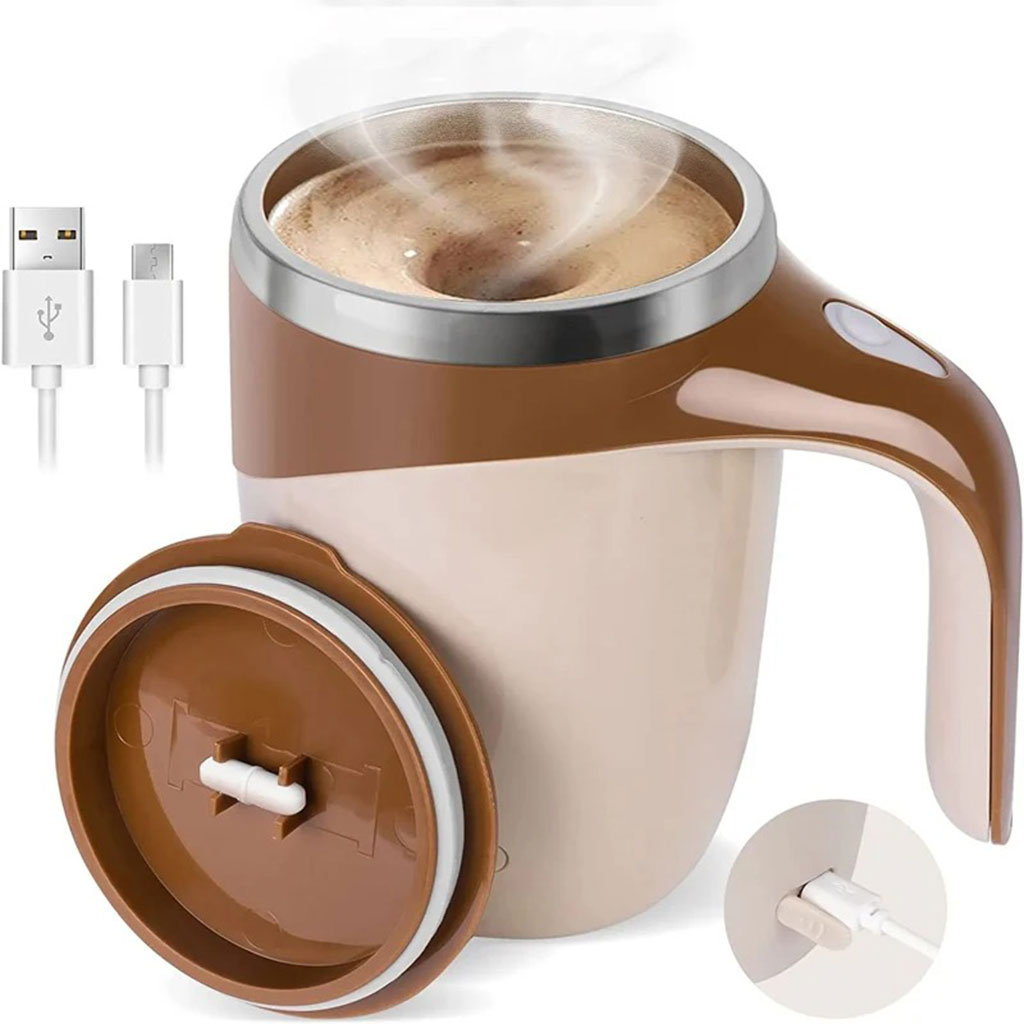Tasse de mousseur de lait automatique multifonctionnelle à chargement USB 7