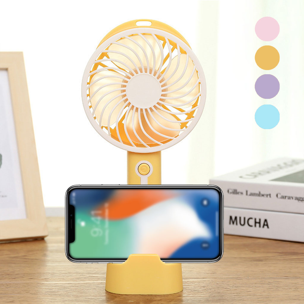Mini ventilateur portatif électrique Rechargeable par USB, avec batterie 1500mAh 1