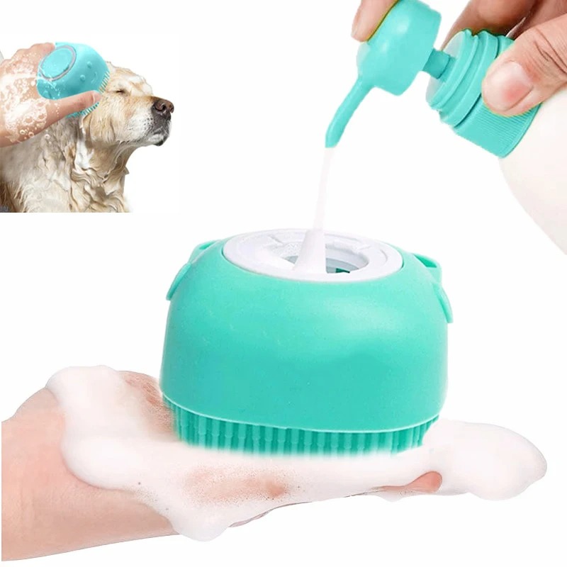 Brosse de Nettoyage et Distributeur De Shampoing en Silicone - فرشاة الحمام من السيليكون 7