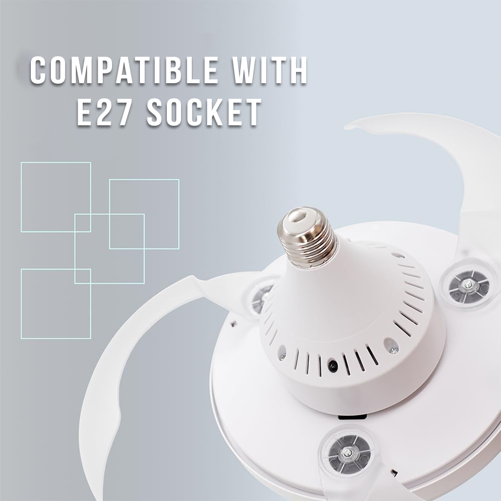 Ventilateur de plafond rétractable avec lumière réglable et télécommande 4