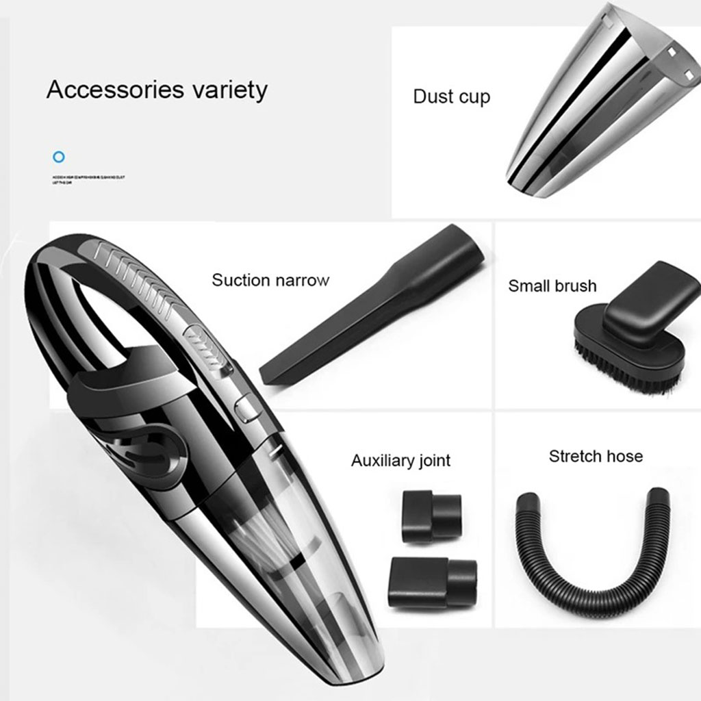 Aspirateur de voiture portable sans fil Puissance d'aspiration élevée 120W - مكنسة كهربائية لاسلكية 4