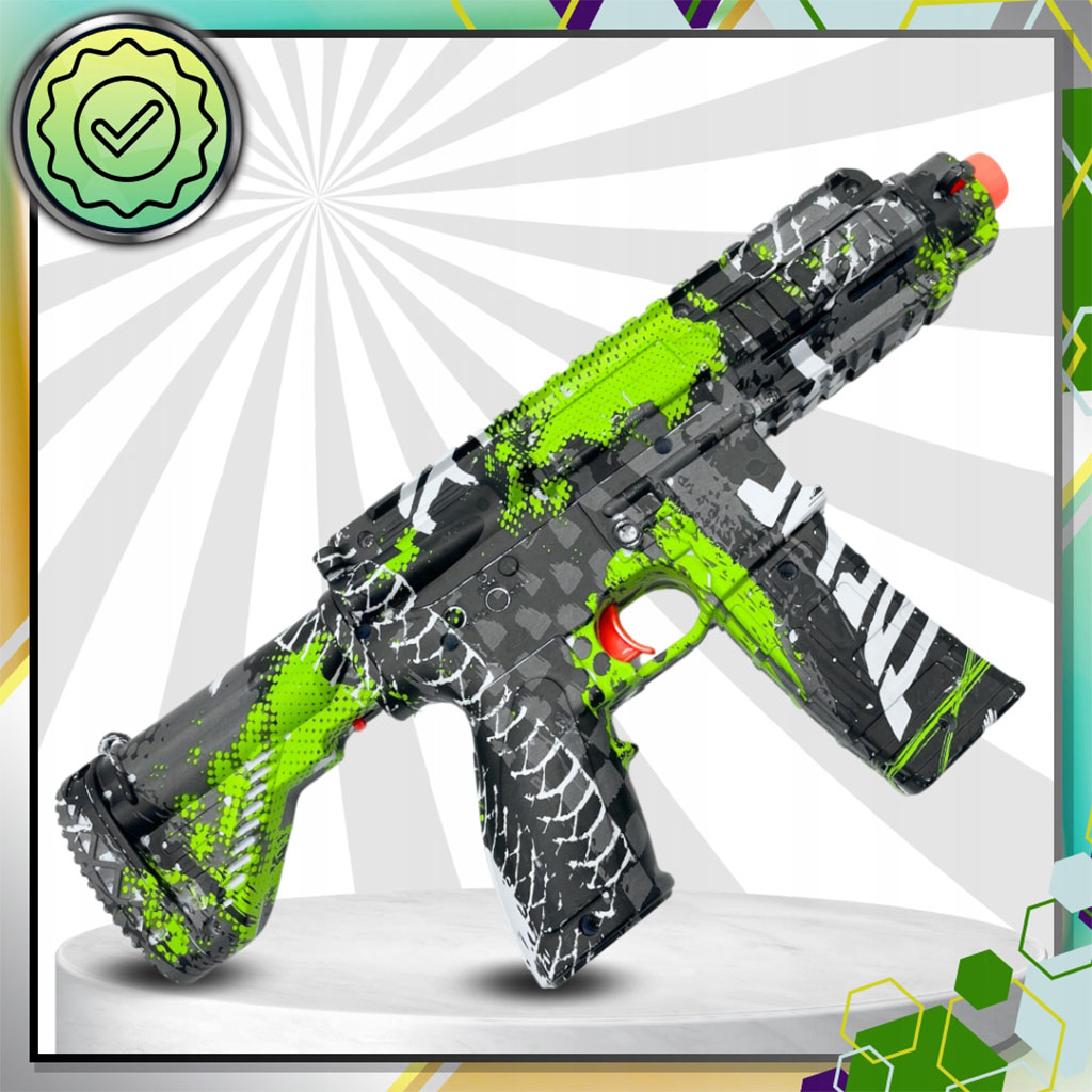 Pistolet à Billes en Gel avec Accessoires Motif Dessin Animé - مسدس الطلقات الكريستالية 5