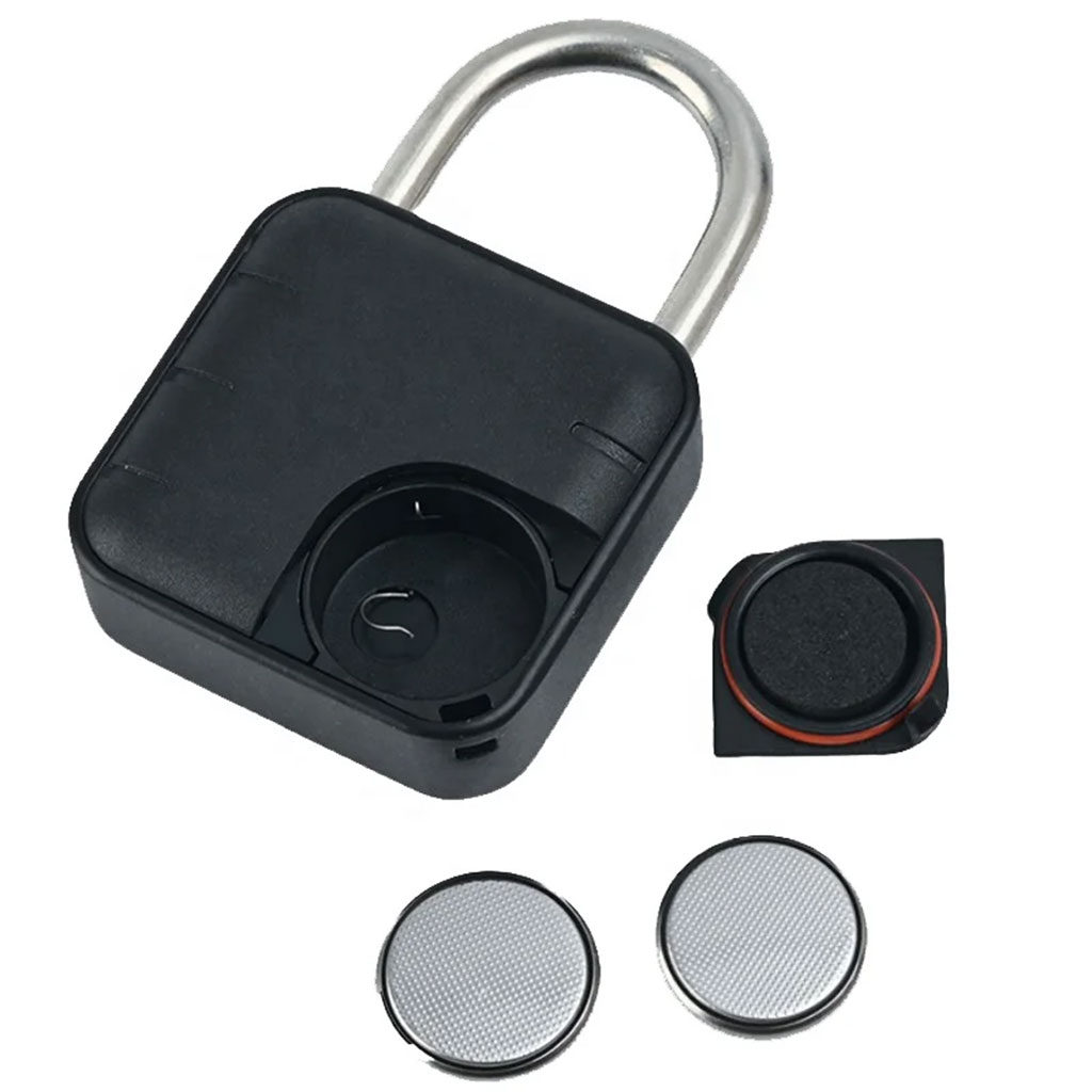 Cadenas à Empreintes Digitales étanche, Serrure Biométrique En Métal Sans Clé 7