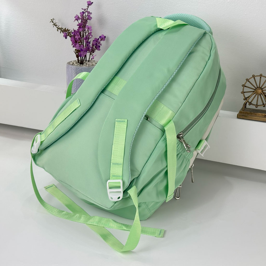Sac à Dos Scolaire pour Enfants Style Kawaii BoShiKai Vert - حقيبة ظهر مدرسية للأطفال أخضر 4