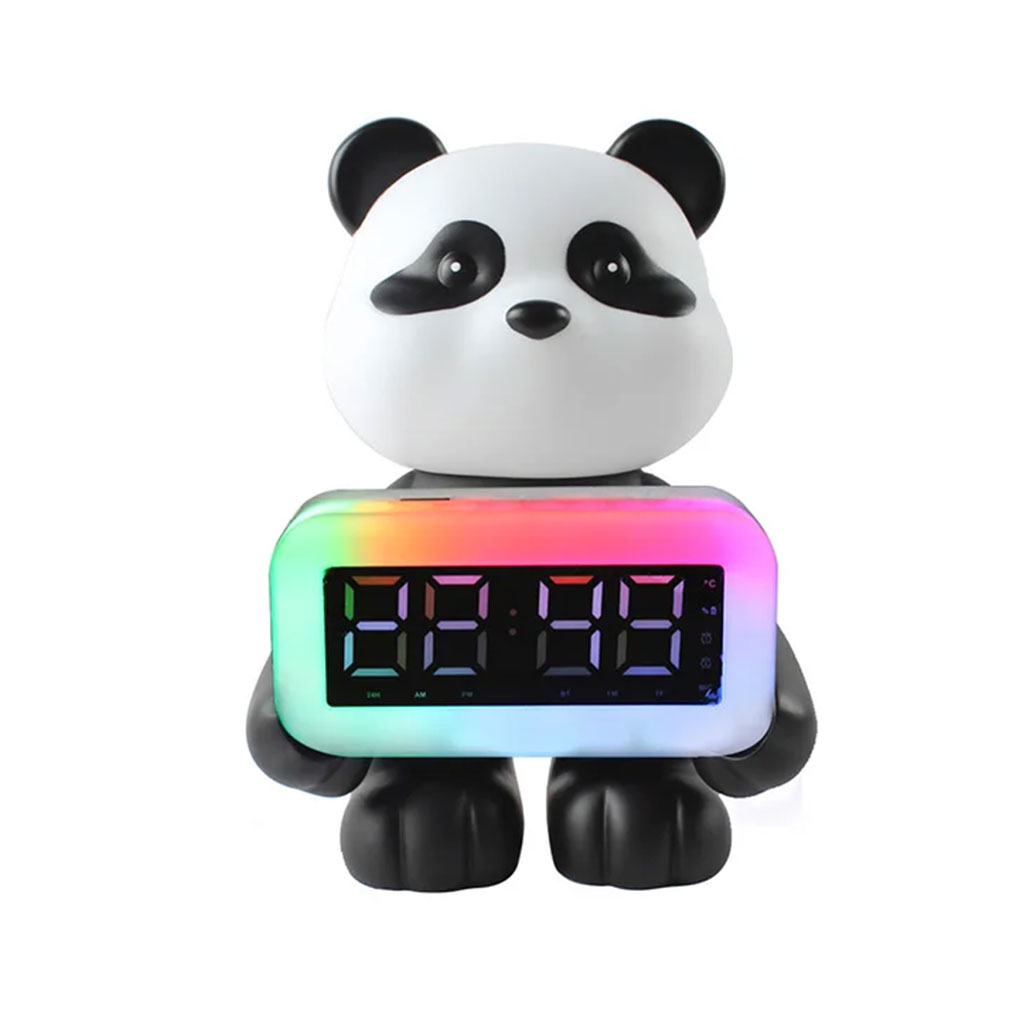 Enceinte Bluetooth Panda et Réveil Numérique RGB CH-M53 - مكبر صوت وساعة منبه 3