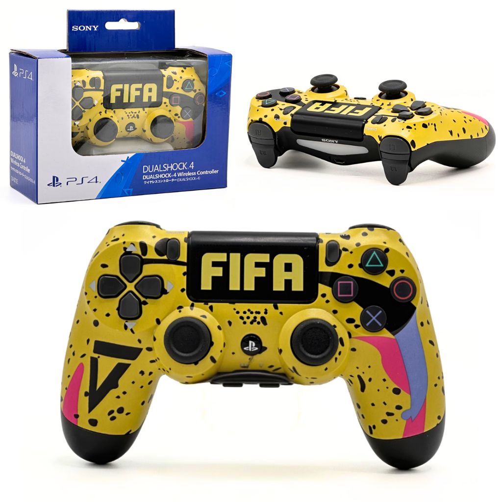 SONY DualShock Manette PS4 Sans Fil, Batterie Rechargeable (High Copy) – Limited Edition FIFA 1