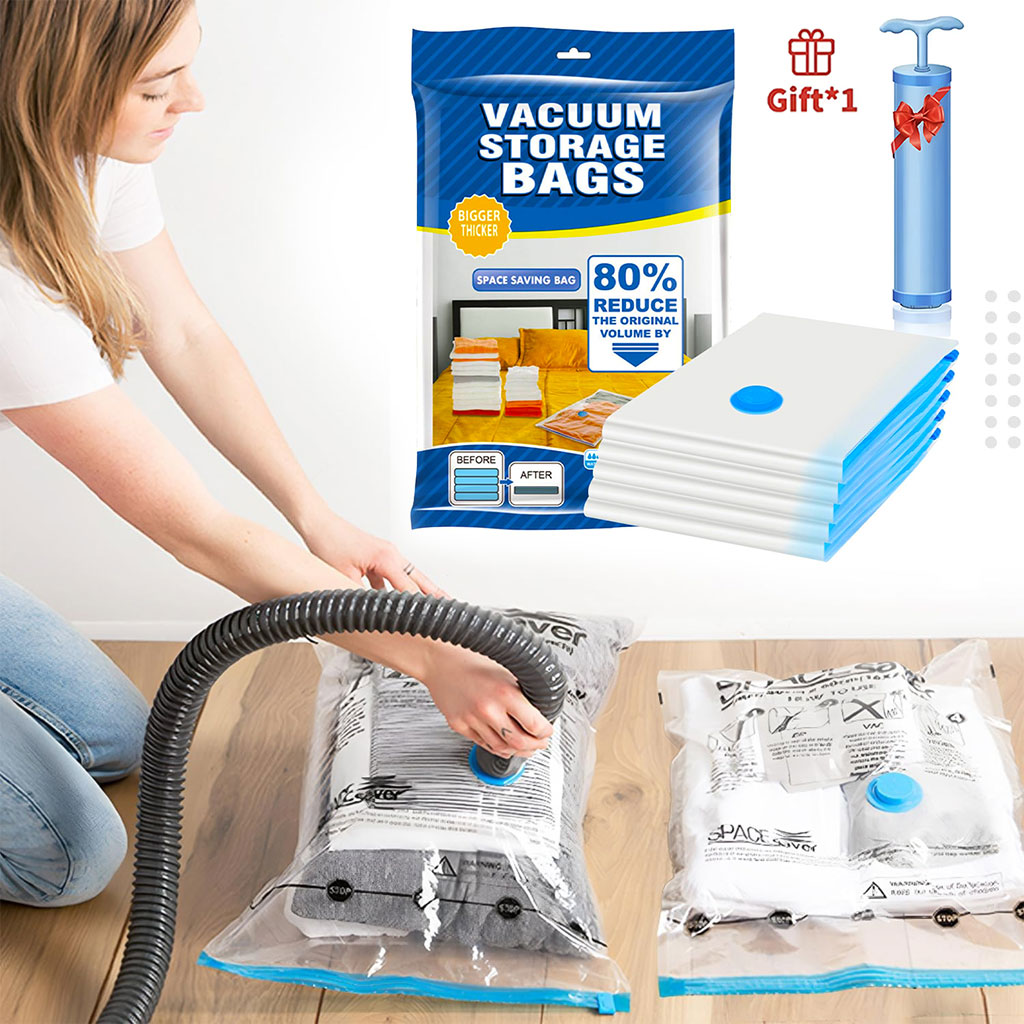 Pack de 5 Sacs Sous-Vide refermables et réutilisables + Pompe Inclus - طقم أكياس ضغط الهواء 1