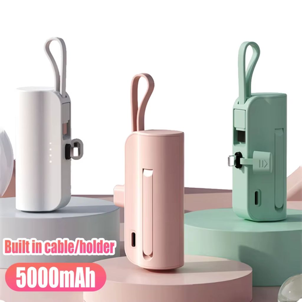 PowerBank 5000mAh et Support Telephone 2en1 – باور بانك 3