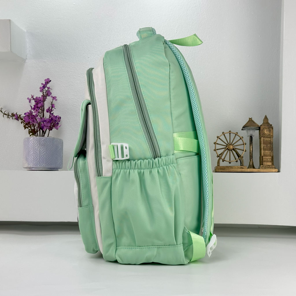 Sac à Dos Scolaire pour Enfants Style Kawaii BoShiKai Vert - حقيبة ظهر مدرسية للأطفال أخضر 3