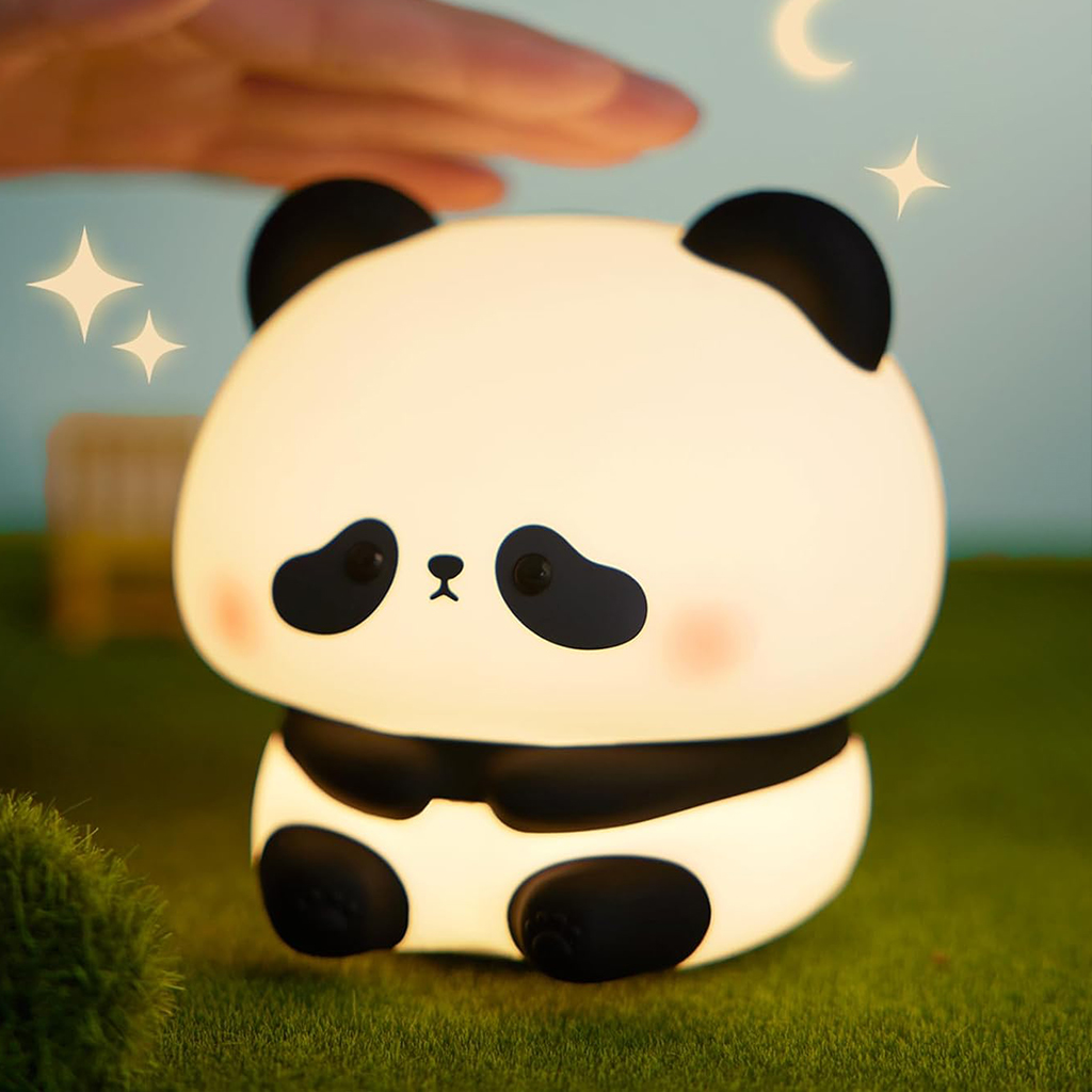 Veilleuse en Silicone Forme Panda pour Chambre d'enfant Rechargeable 1