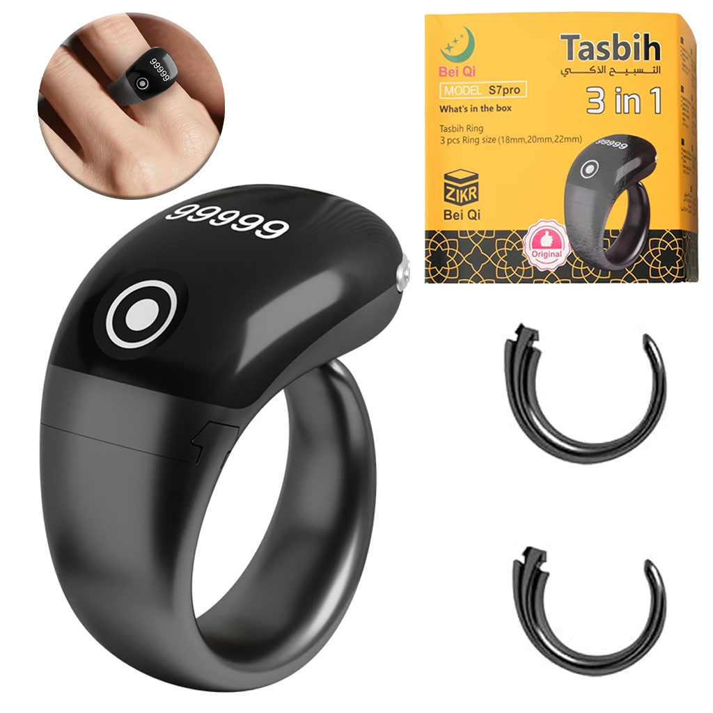 Bague Compteur Digital de Tasbih avec Affichage OLED Étanche - خاتم تسبيح إلكتروني 1