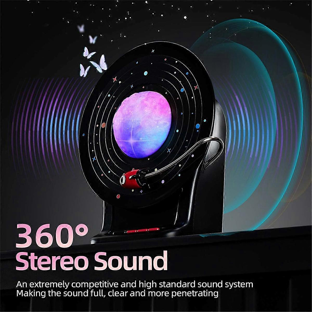 Haut Parleur Bluetooth avec lampe lunaire LED 3D à 7 couleurs réglables - مكبر صوت بلوتوث 4
