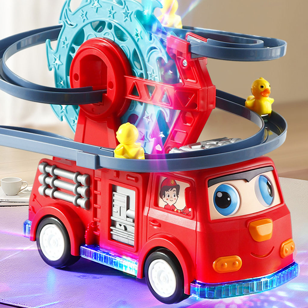 Camion de Pompier Jouet avec Sonore Lumineux Educatif pour Enfants 2