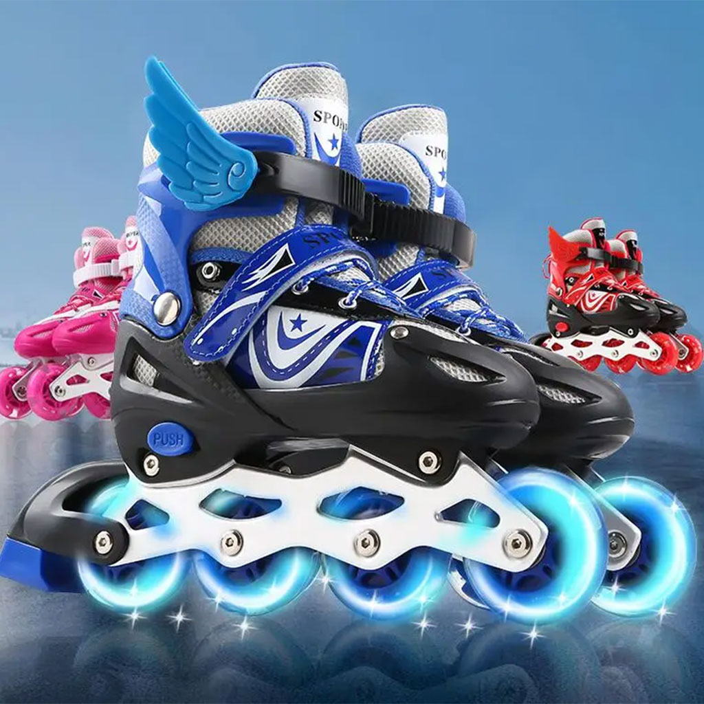 Patins à roulettes pour Enfants avec Roues Lumineux 8PCS - زلاجات أطفال 4