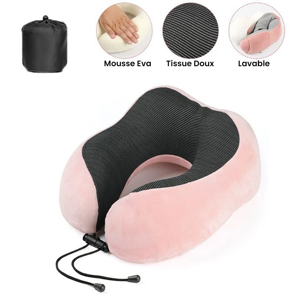 Oreiller de Cou Bluetooth en mousse à mémoire de forme avec haut-parleurs intégrés - وسادة مريحة بخاصية البلوتوث 5