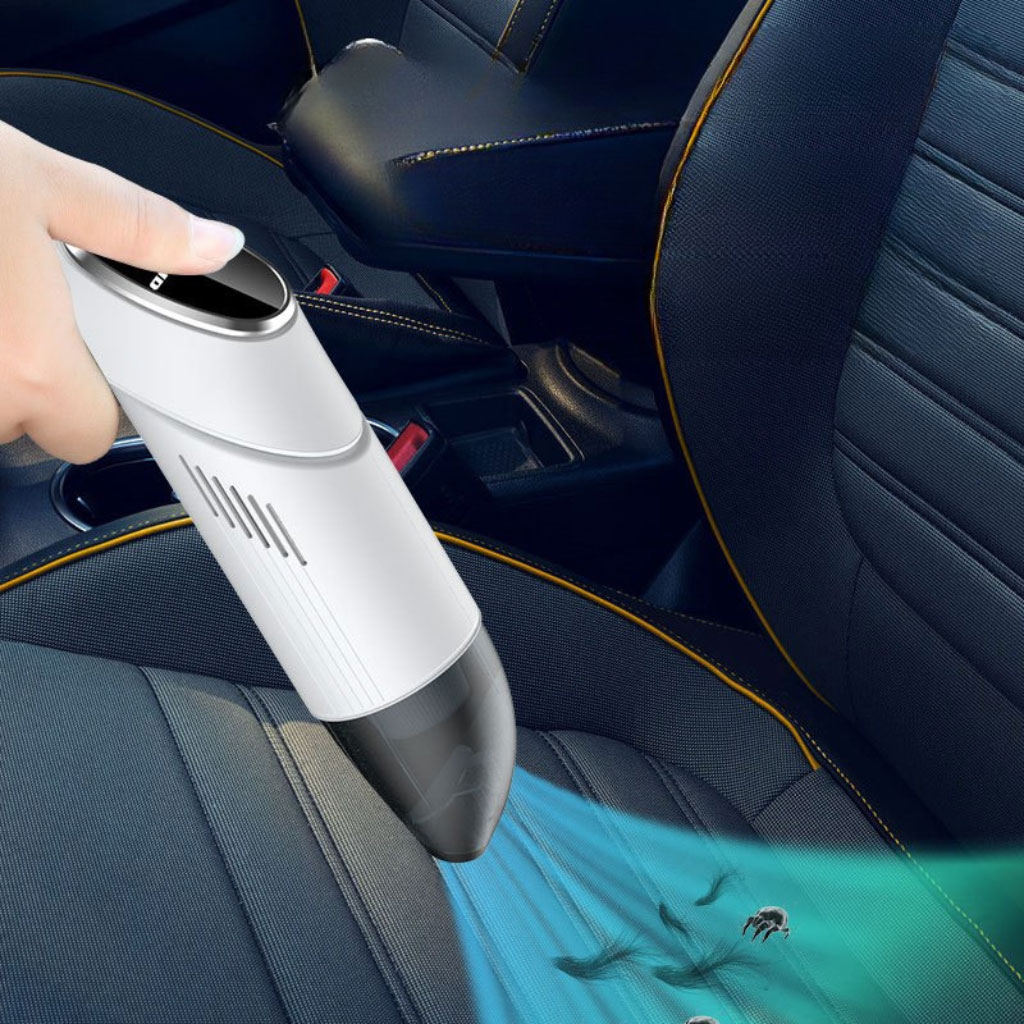 Aspirateur Pliable et Portable pour Voiture avec Éclairage LED - مكنسة كهربائية محمولة للسيارات 2