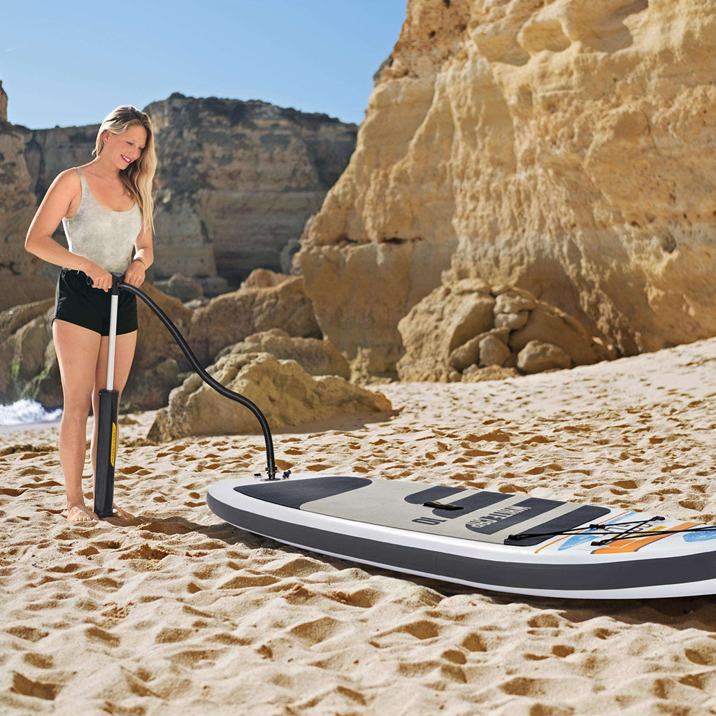 Hydro-Force White Cap Paddle gonflable Avec Pompe À Main Et Sac À Dos Bestway-65342 6
