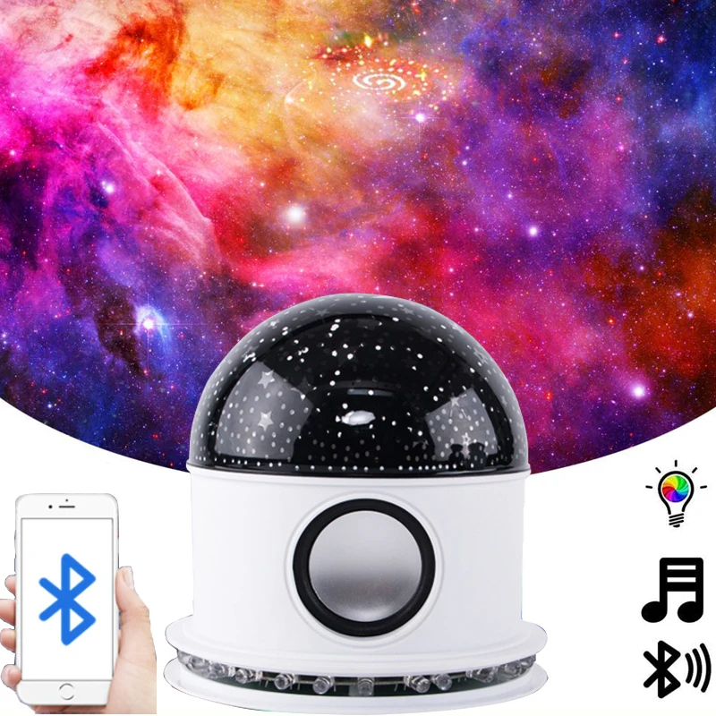 Ampoule LED Bluetooth Haut-parleur + effet jeux d lumière de scène magique 5