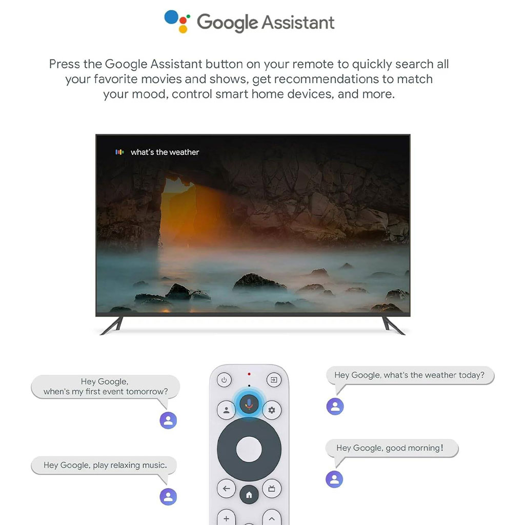 ONN Android TV Box avec Télécommande Vocale 8+128GB – جهاز ميديا ذكي 4
