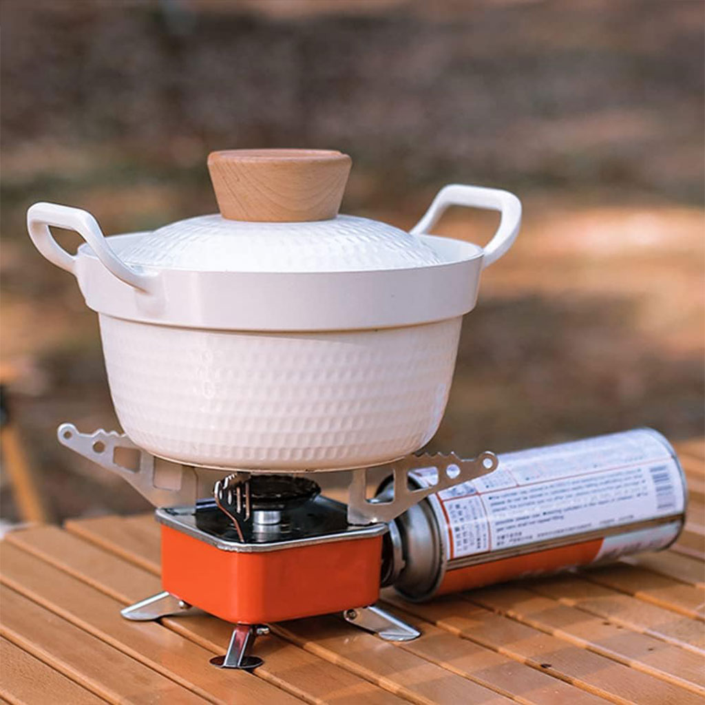 Mini réchaud à gaz pliable en métal pour camping - موقد غاز محمول 5