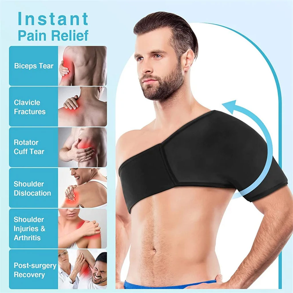 Pack coussinet d'épaule en gel chaud et froid pour soulager les douleurs 2
